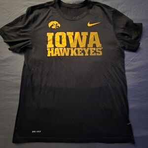 Nike Black and Gold Iowa Hawkeyes Shirt